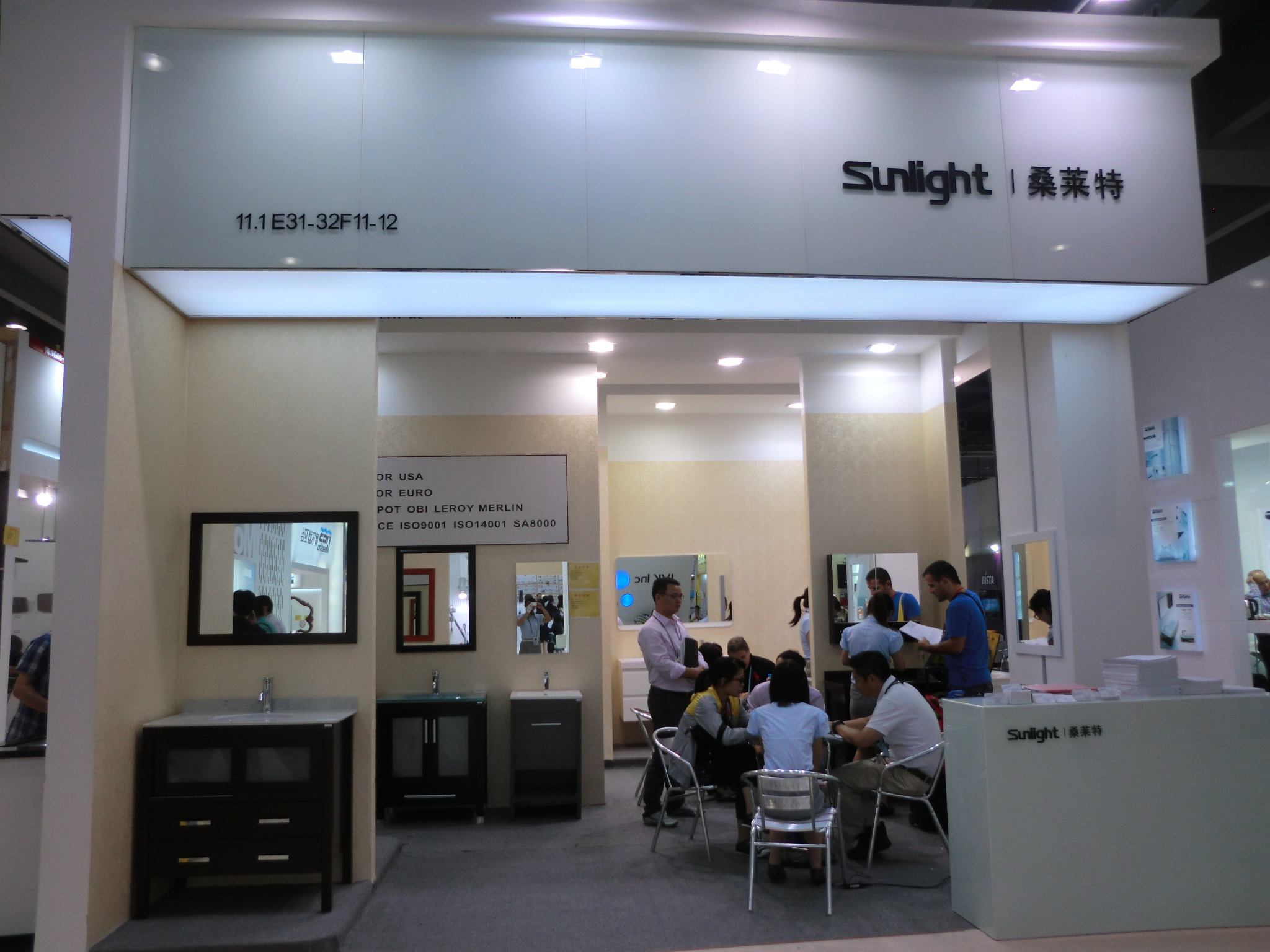 view of Sunlight's booth